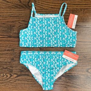 NWT Garnet Hill Kids 2 piece swimsuit